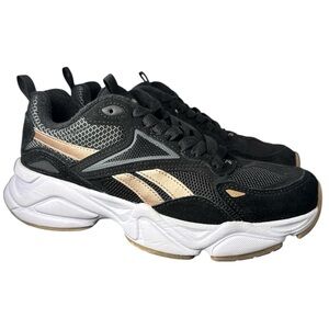 Reebok Royal Charge Black Rose Gold Sneakers AR30246W Women Size 9